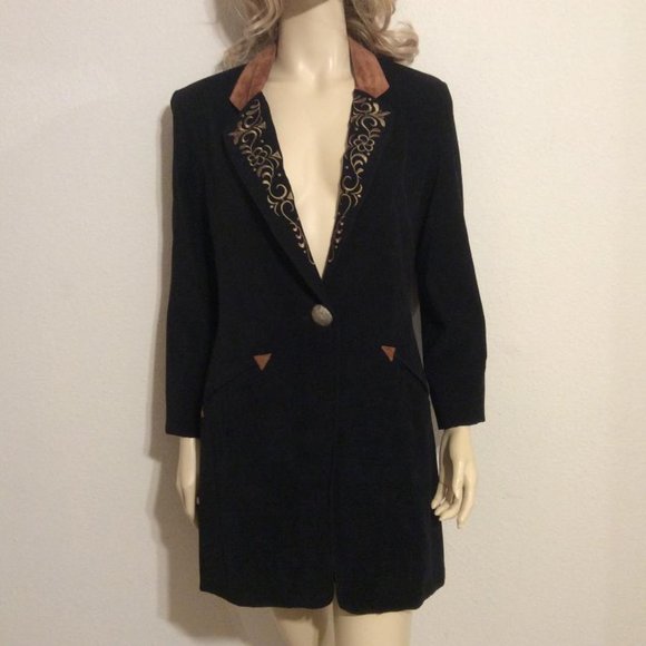 Saddle Ridge Vintage Collection Jackets & Blazers - Saddle Ridge Vintage Western-style Embroidered Blazer Jacket EUC Women Size M/L